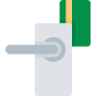 Magnetic card lock