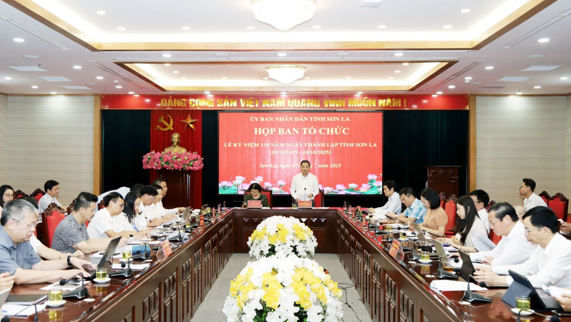 Meeting of the Organizing Committee for the 130th Anniversary of the Founding of Son La Province
