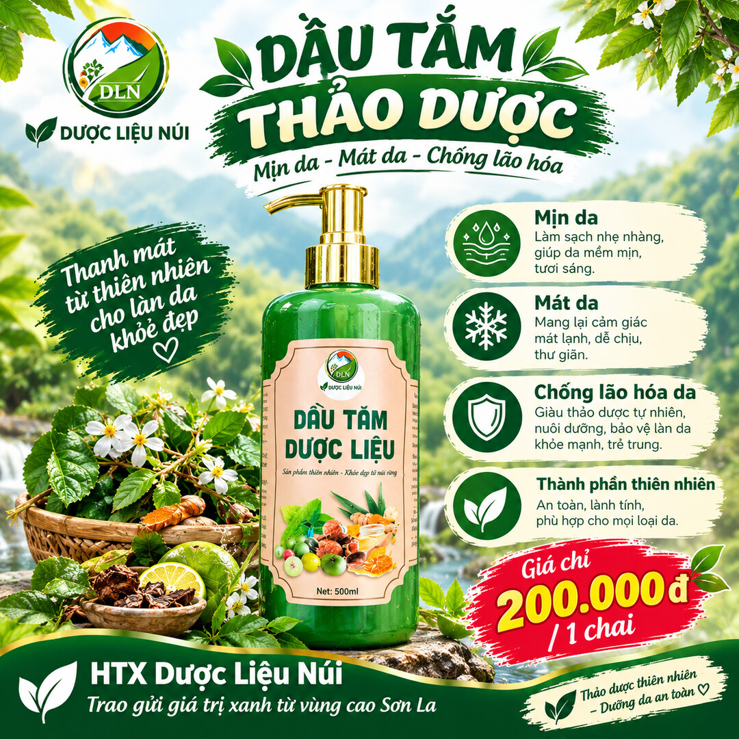 Dầu tắm thảo dược Dược Liệu