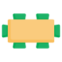 Tables and chairs for large groups